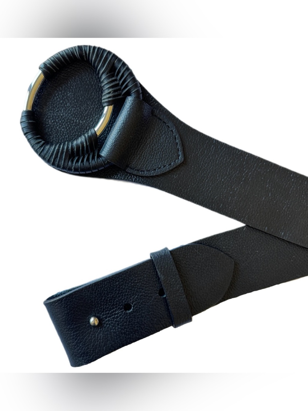 Chico’s Wide Leather Belt - Picture 3 of 6